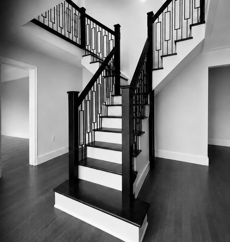 Bespoke staircase renovation and joinery completed by Elite in Leigh